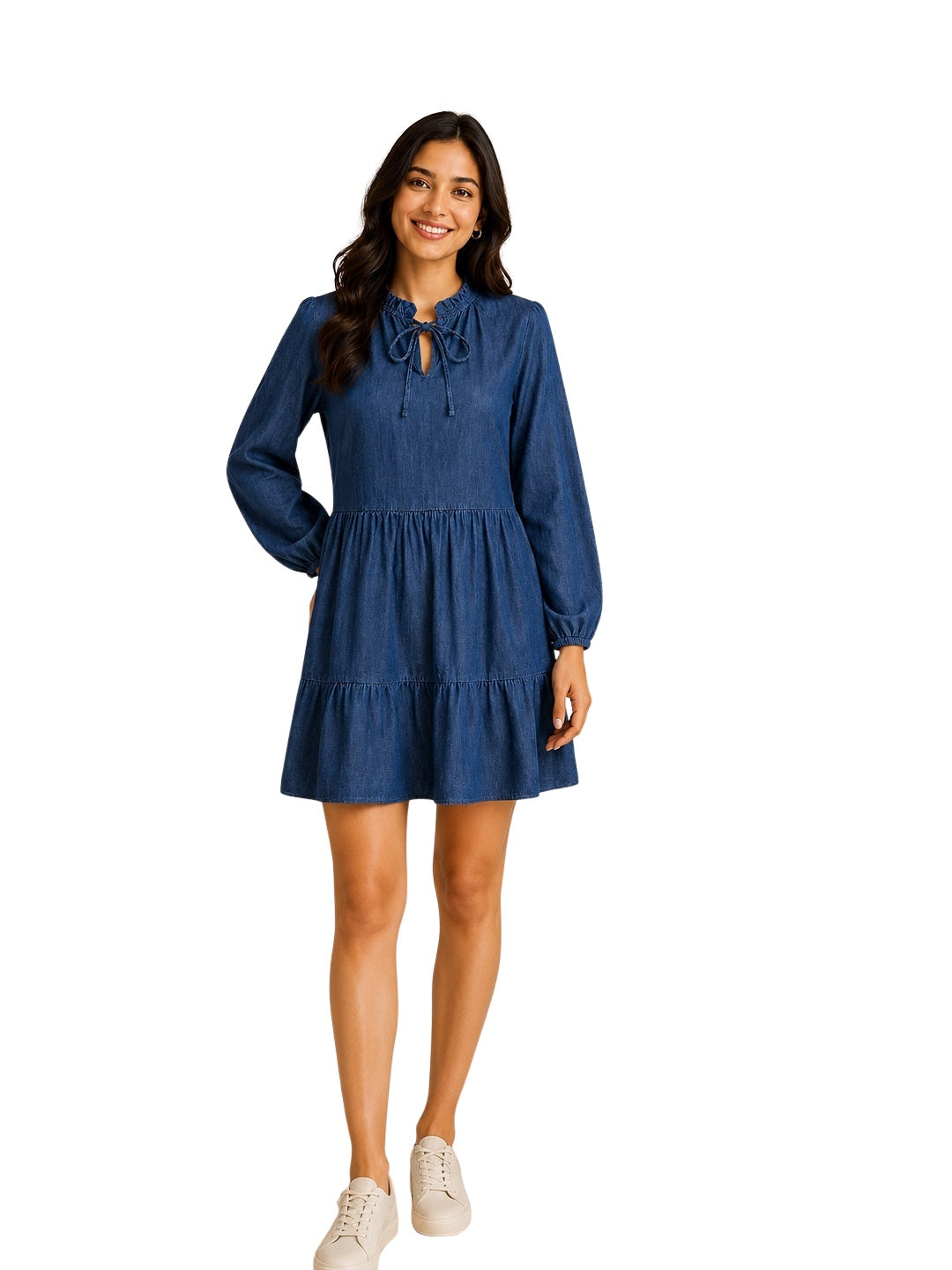 Denim Blue Tier Dress