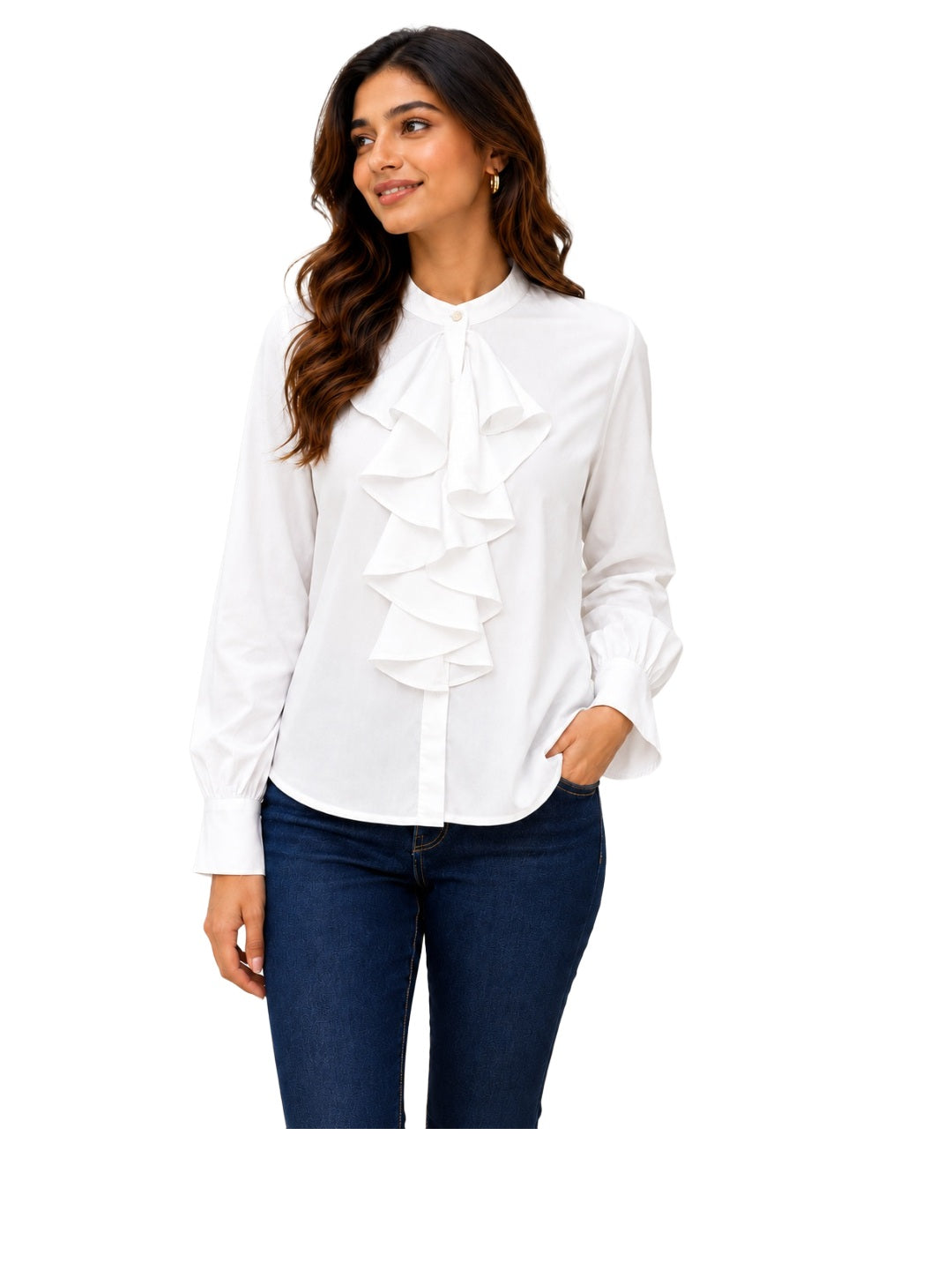 White Frill Shirt