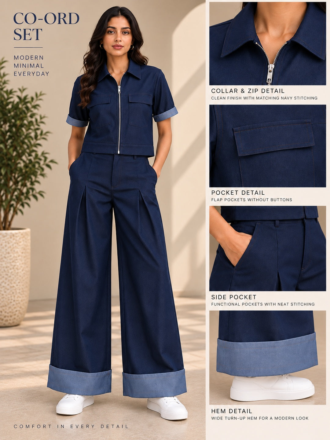 Blue Denim Co-ord Set