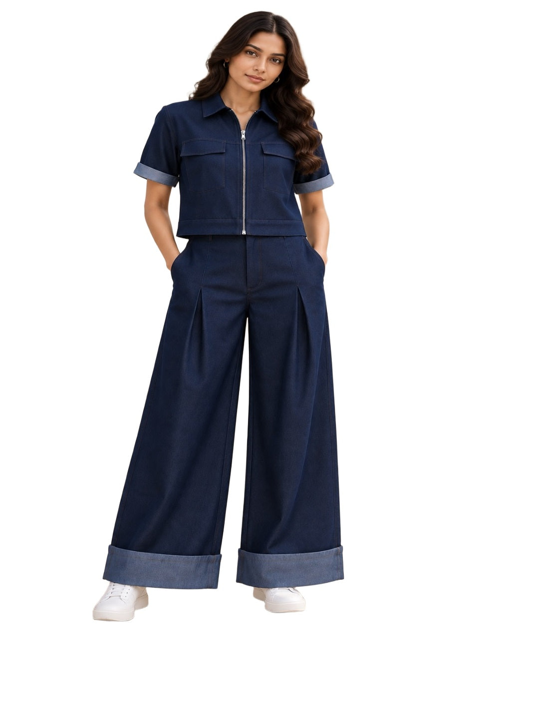 Blue Denim Co-ord Set