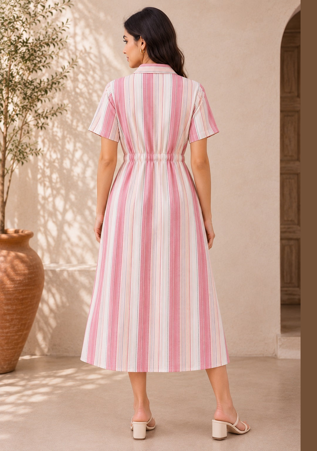 Pink Glow Shirt Dress