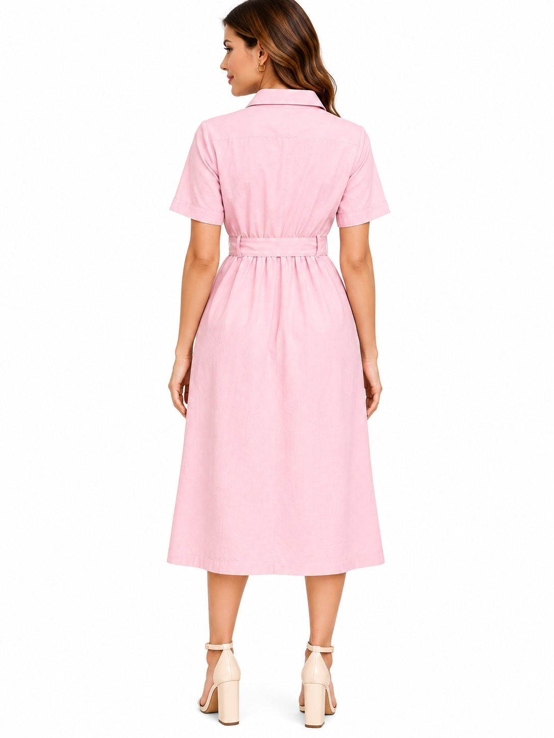 Blush Pink Cotton Dress